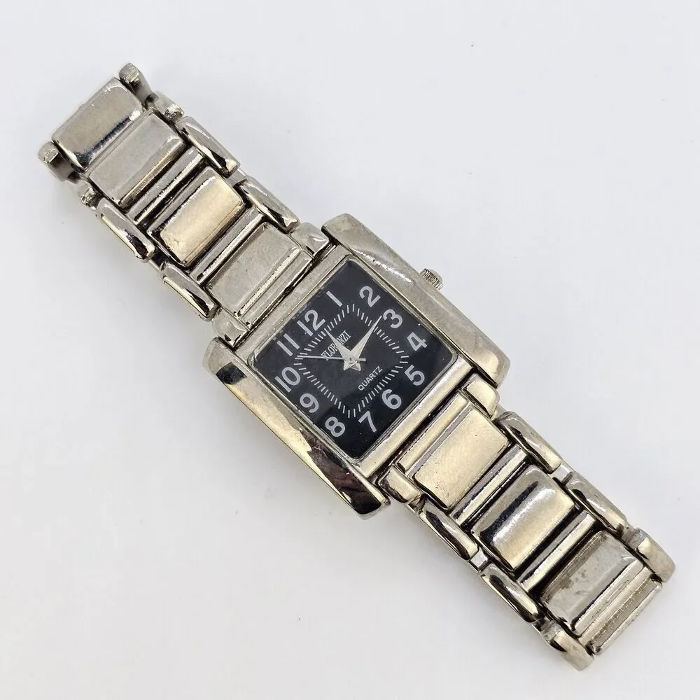 Women's Watch 28MM Black‎ Dial Gray Bracelet Band 8